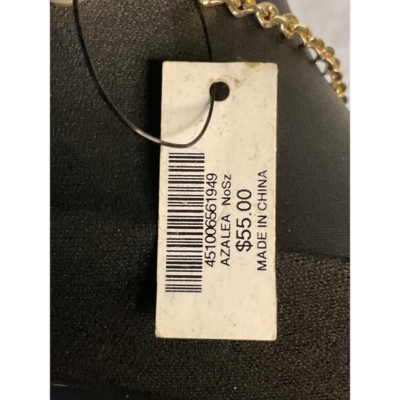 Chico's Long Chic Gold & Stone Beaded Necklace With Tassels - Picture 4 of 4